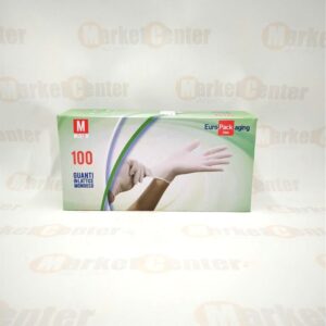 GUANTI LATTICE MONOUSO 100 PZ M