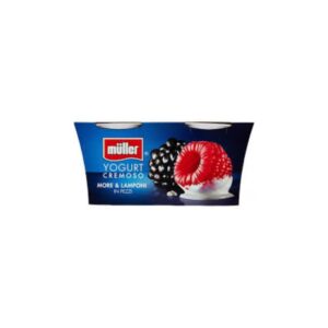MULLER CREMA YOGURT MORE/LAMPONI 2X125 GR