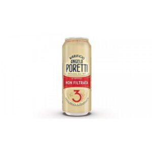 PORETTI BIRRA NON FILTRATA LATTINA 50 CL