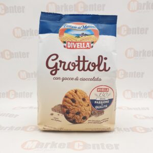 DIVELLA BISCOTTI GROTTOLI GOCCE CIOCCOLATO 400 GR